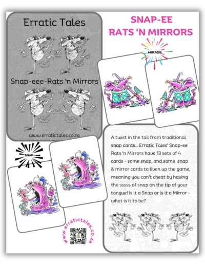 Snap ee Rats 'n Mirror Cards - Fun Family Activity.